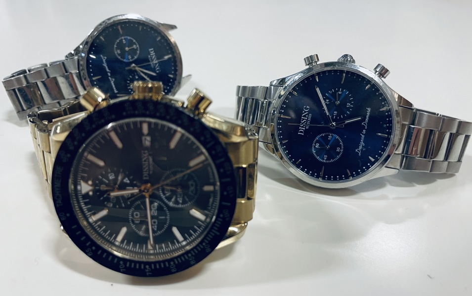 Samling af Dissing chronographer (3 enheder) - herunder Limited Edition (52 af 200) - (R 2024-0265, 2023-0058, 2022-0056, 0324)