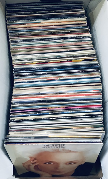 Samling af LP'er - herunder Birgitte Nielsen, Lis Sørensen, Dr Hook, Cliff Richards, The Pointer Sisters, Frank Sinatra, Rod Stewart og De Nattergale m.fl.