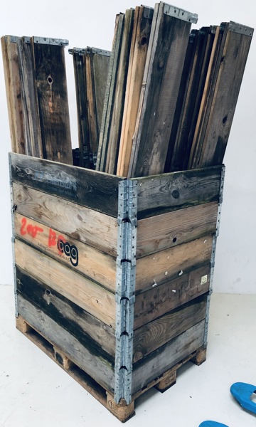 Pallesortiment: 28 stk. pallerammer til europalle og 1 stk europalle (K 3700-76601-00043-24)
