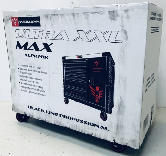 Widmann Ultra XXL Max værktøjsvogn m. 7 skuffer og 241 stk. assorteret værktøj