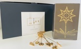 Georg Jensen (24k guldbelagt): Collector's Frame/Jule, topstjerne samt 7 lysholdere 