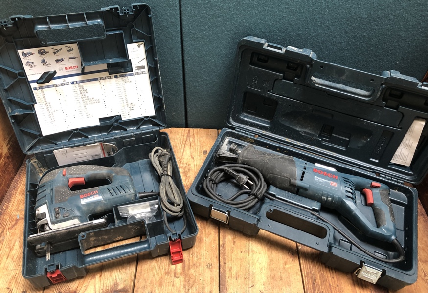 Bosch Professional GSA 1100 E (230V) bajonetsav og GST 150 BCE (110V) stiksav (R 4/25, 7/25)