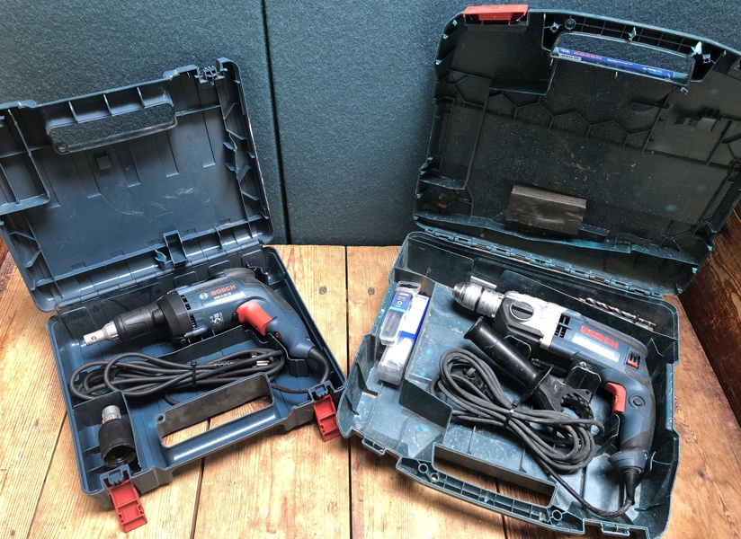 Bosch Professional GSR 6-25 TE (230V) gips-skruemaskine og GSB 20-2 (230V) slagboremaskine (R 5/25, 8/25)