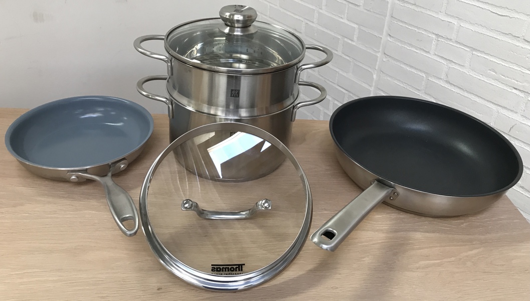 Samling af Zwilling J.A. Henckels gryder og pander (6 dele)