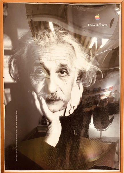 Apple Computer plakat m. Albert Einstein motiv
