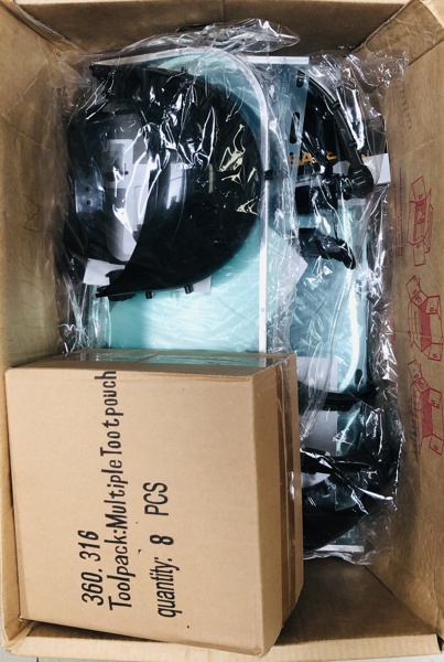 Work Safe FS 805 ansigtsskærm 9 Stk. samt Toolpack multitool bælteetui 8 Stk.