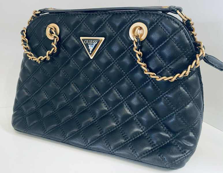 Guess Giully Dome skuldertaske (black/gold) - (B 52/25)