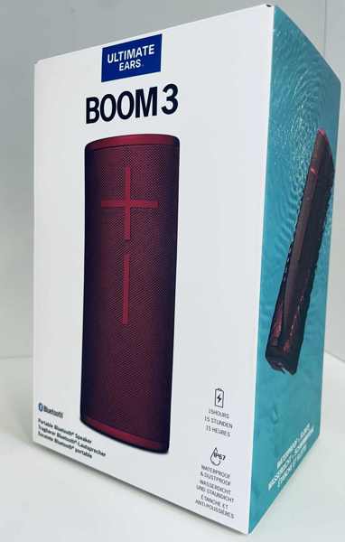 Ultimate Ears UE BOOM 3 Bluetooth højtaler (Sunset Red) - (H 3700)