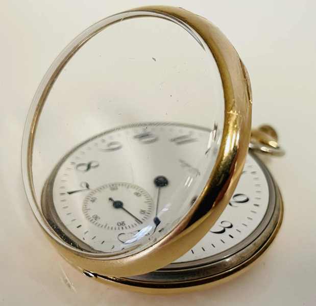 Waltham U.S.A. lommeur prydet m. urkasse i 14kt./585 - dateres til perioden 1915-1920