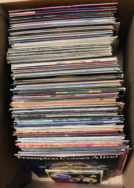 Samling af LP'er - herunder Moody Blues, Elton John, Peter Framton Buffalo Springfield og Ike & Tina Turner m.fl.