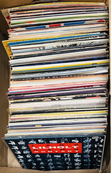 Samling af LP'er - herunder Liller, Searchers, Cliff Richards, Papa Bue, Andreas Vollenwieder og Lars Lilholt m.fl.