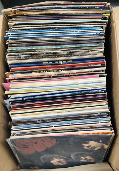 Samling af LP'er - herunder Cream, Clearwater Revival, Johnny Cash, Hollis, Sebastian, Roy Orbison og Slade m.fl.