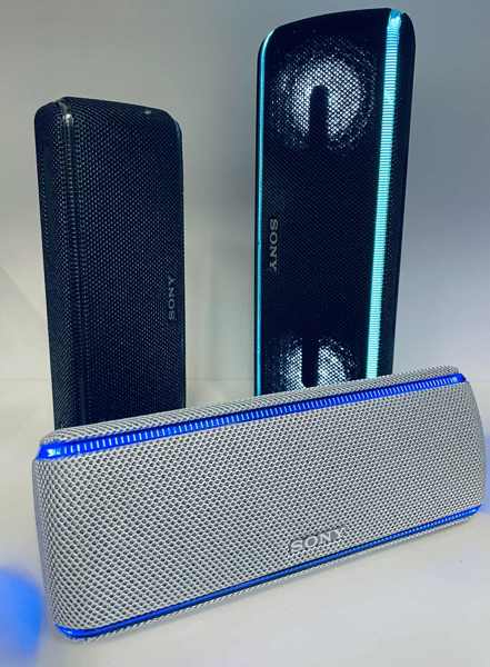 2 Sony SRS-XB31 Wireless Bluetooth højtalere samt Sony SRS-XB41 Wireless Bluetooth højtaler (Å 2025-0978)