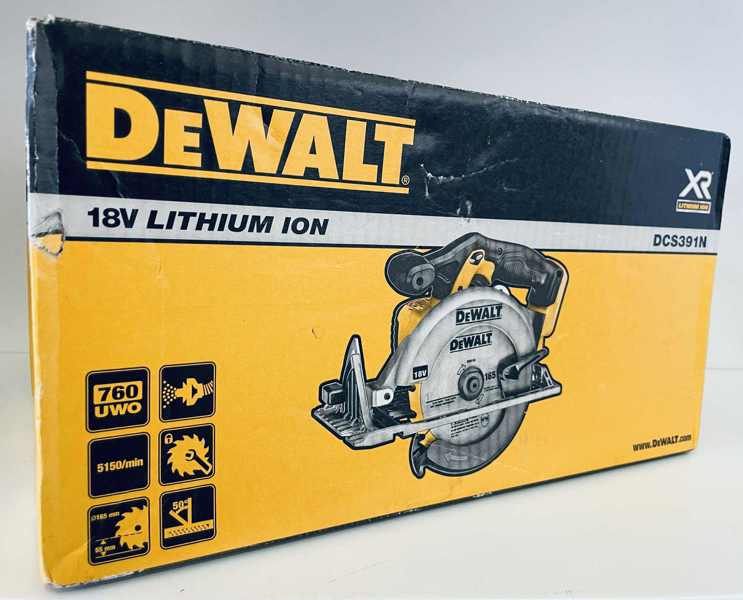 DeWalt (akku): XR18V (DCS391N) rundsav (460W) - (Å 2025-1005)