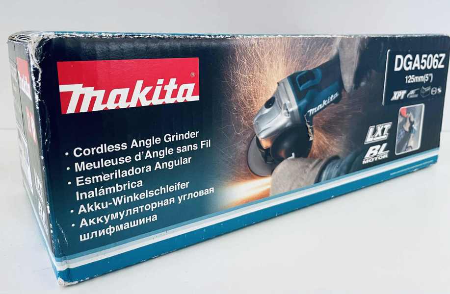 Makita (akku): LXT vinkelsliber (DGA506Z) - (Å 2025-0981)