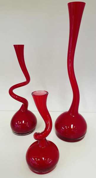 Samling (3 enheder) af Normann Copenhagen Swing vaser