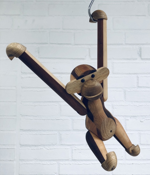 Kay Bojesen træfigur: Reworked 70-års jubilæums abe (28cm)