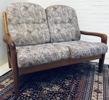 Mid-century 2-pers. sofa af massiv teak