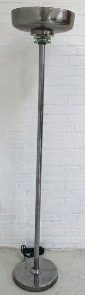 Mid-Century art deco uplight gulvlampe udført i stål