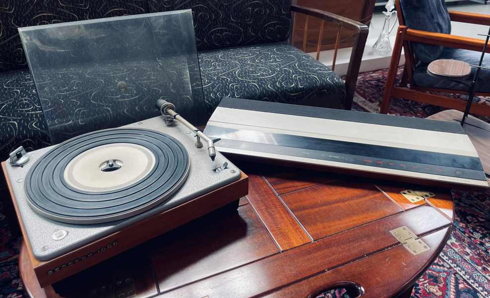 Bang & Olufsen Beogram 1000 pladespiller m. SP 6-7 pickup samt Bang & Olufsen Beomaster 2400-2 receiver