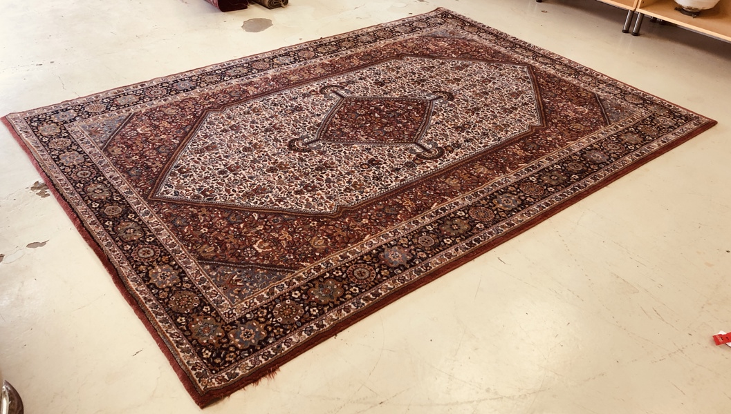 Ægte håndknyttet tæppe fra Mellemøsten (298X200cm)