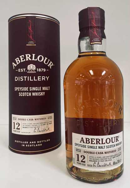 Aberlour 12 Years Speyside Single Malt Scotch Whisky m. tilhørende æske 