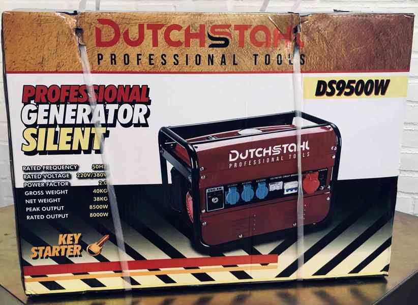  DutchStahl DS9500W generator (benzin) m. elstart
