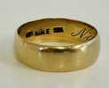 Guld: vielsesring udført 14kr./585 
