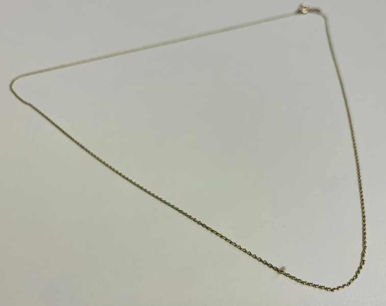 Guld: Anker-facet halskæde udført i 14kt./585