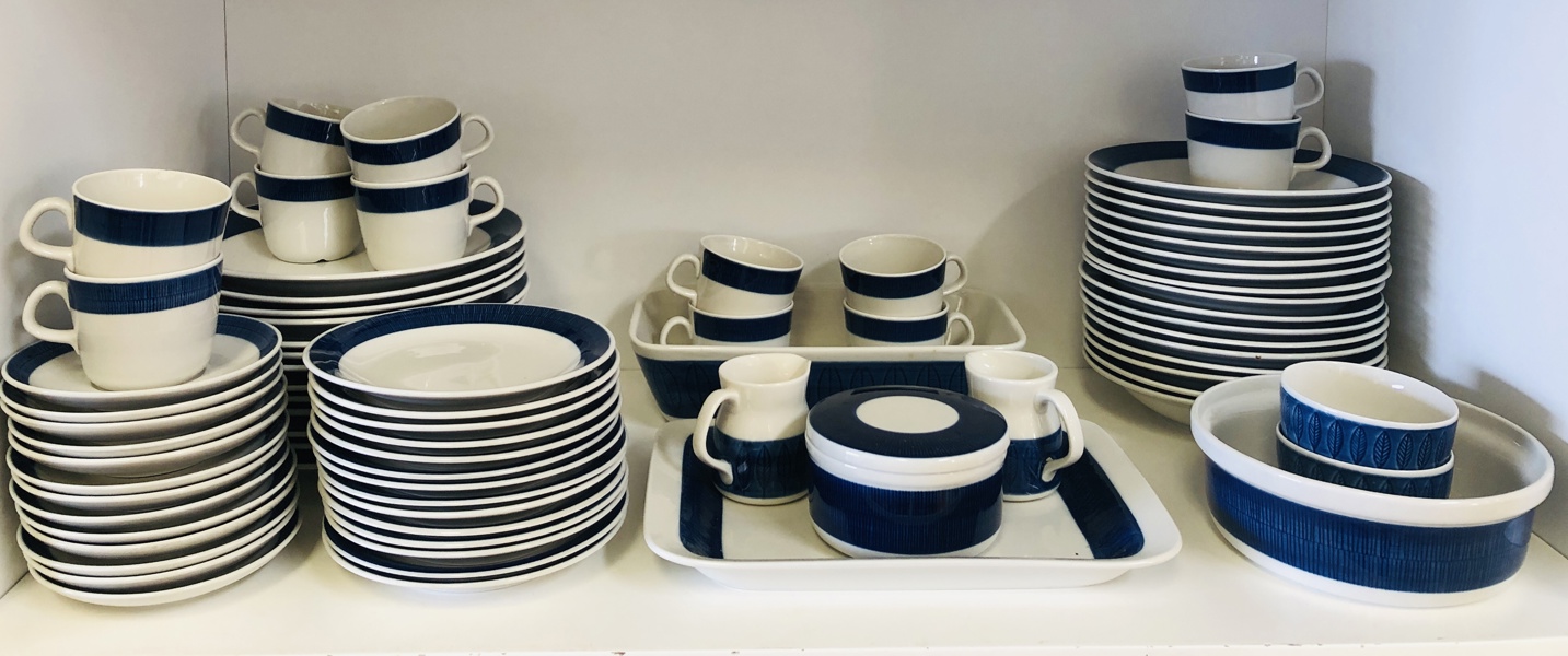 Rörstrand Blå Koka porcelæn (77 dele)