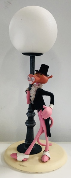 Linea Zero Pink Panther bordlampe formgivet/skabt af Enea Ferrari (1938-2020)