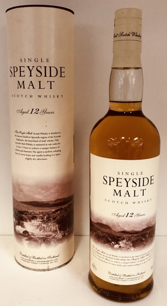 Speyside Single Malt Scotch Whisky, 12 year 70cl