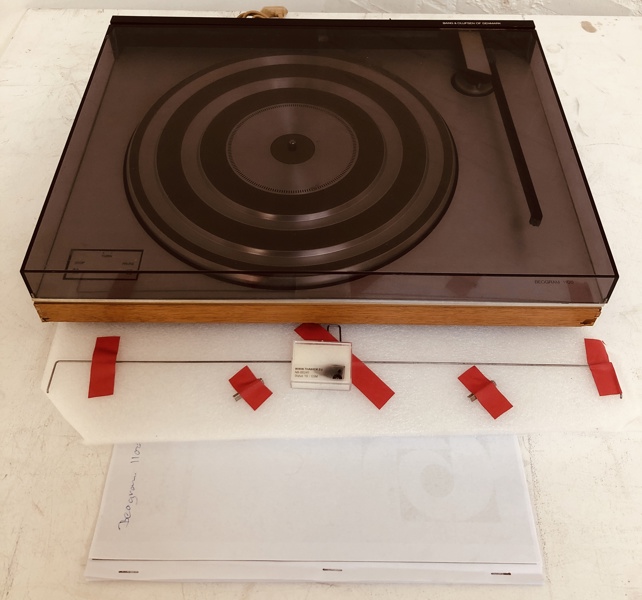 Bang & Olufsen Beogram 1100 pladespiller m. Thakker NB-00241 Stylus 10/GSM Pickup nål og servicehæfte