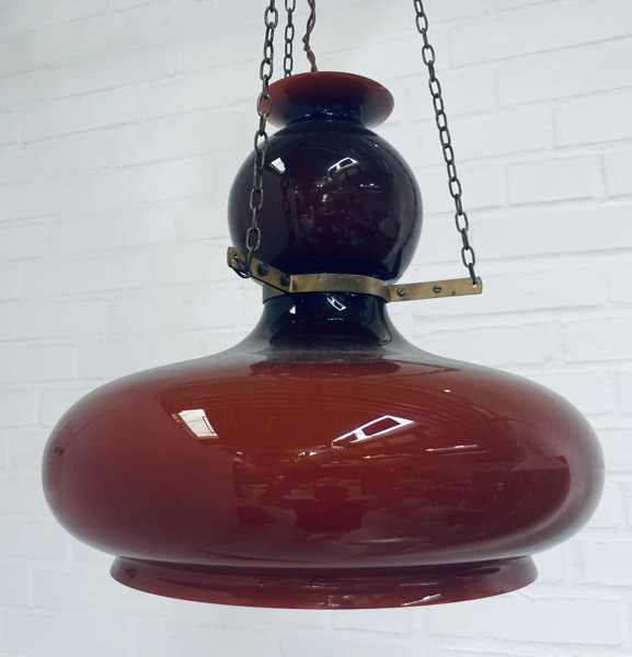 Wiktor Berndt pendel fremstillet ved Flygsfors Glasbruk (Ø 35cm)