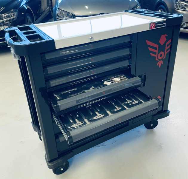 Widmann Ultra Steel Top XXL værkstedsvogn m. 7 skuffer og værktøj (272 dele)