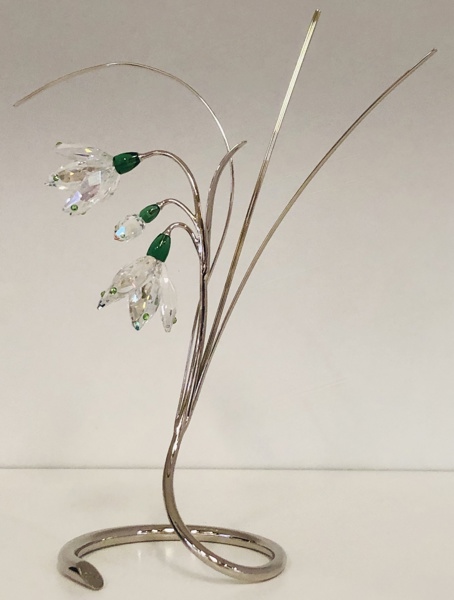 Samleobjekt: Swarovski Paradi blomst/Damarys and is Ernite (2008) udført i klar/farvet krystal og Rhodium finish, formgivet af Yasmine Hurel