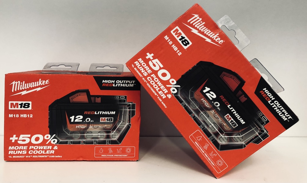 Milwaukee M18 (akku): 2 stk. 12.0 Ah batteri (P 352/24)