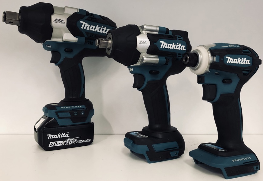 Makita (akku): DTD172 slagnøgle, DTW700 slagnøgle DTW1001 slagnøgle samt 5.0Ah/18v batteri (P 255, 258/)