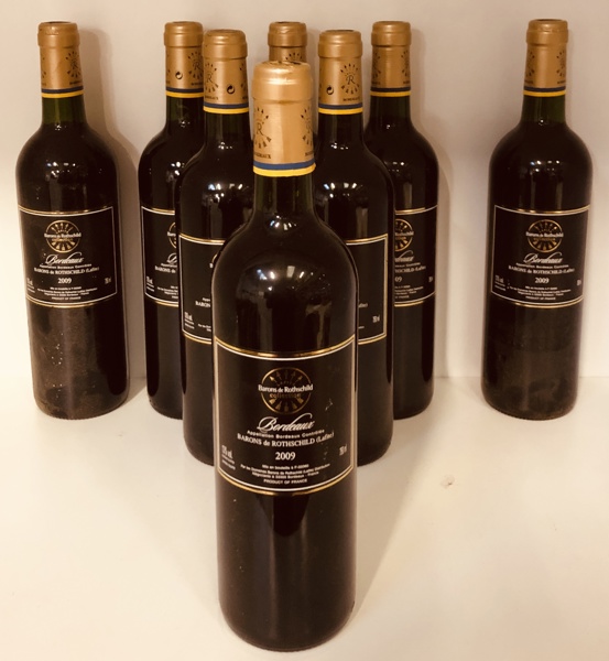Samling af vin (8 enheder 75cl) Barons de Rothschild Lafite Collection Reserve Speciale Bordeaux 2009