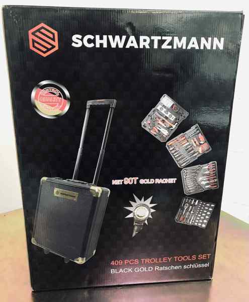 Schwartzmann værkstedstrolley m. værktøj (409 dele)