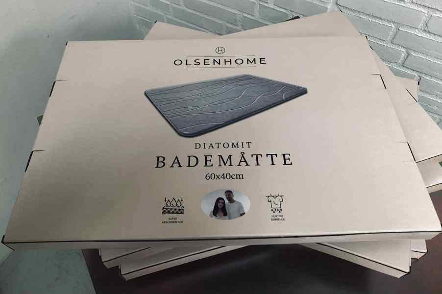 6 Olsen Home Diatomite bademåtte (60X40cm)