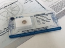 Ædelsten: Diamant (6,23X6,18X3,91mm) m. tilhørende AIG certifikat