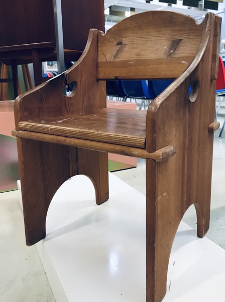 Mid-century børnestol inspireret af 'Peters Stol' af Hans J. Wegner