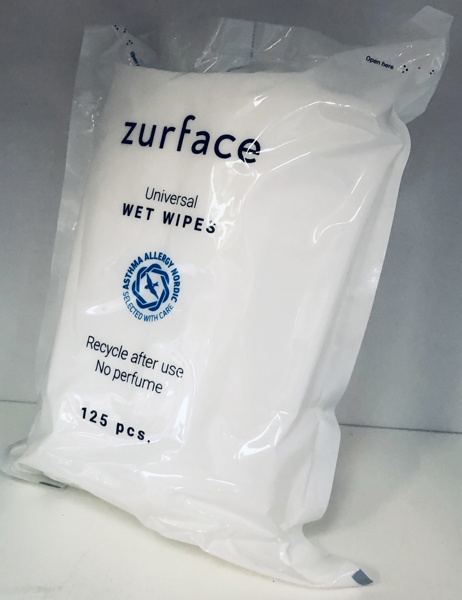 Parti: Zurface Universal Wet Wipes vådservietter (27.000 stk.)