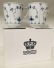 2 Royal Copenhagen Musselmalet Rilet kopper (38cl)