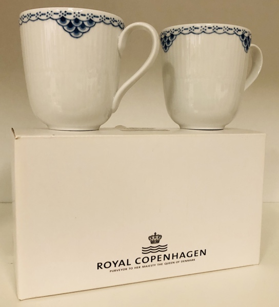 2 Royal Copenhagen Prinsesse krus (37cl)