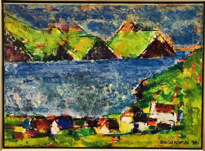 Maleri skabt af Zacharias Heinesen (f. 1936)