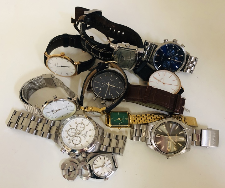 Samling af ure (11 enheder) - se beskrivelse (Å 2025-1437)