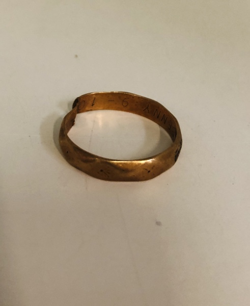 Guld: Carl Peter Christensen ring udført i 14kt./585 (K 10/25)