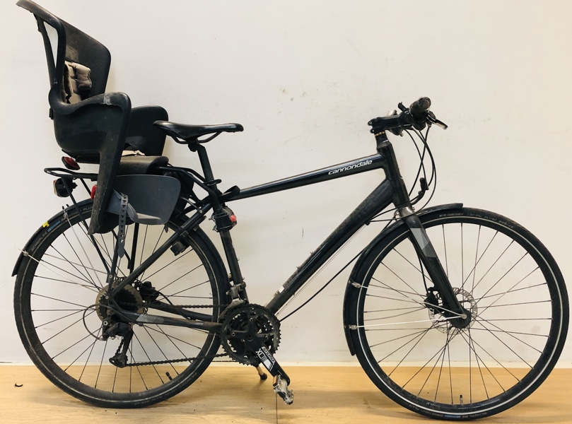 Cannondale SI (large) herre citybike m. Polisport barnesæde (Å 187-2025)